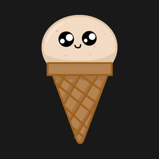 Kawaii Icec ream, Cute Icecream Lover with Sprinkles by logiamerch