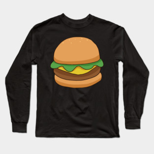Cute Cheese Burger Long Sleeve T-Shirt