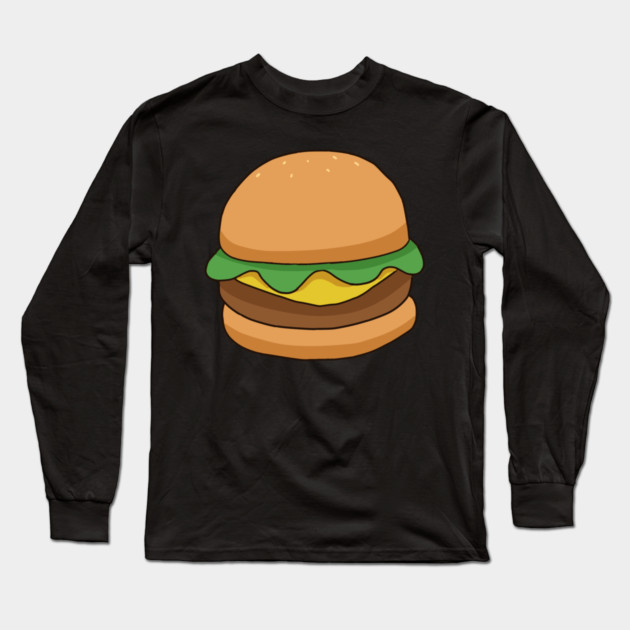 Cute Cheese Burger Long Sleeve T-Shirt by logiamerch