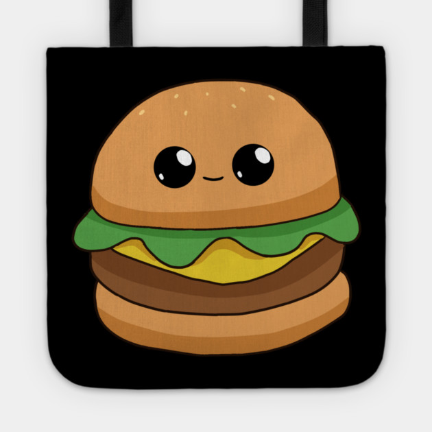 Cute Cheese Burger Kawaii Style Tote by logiamerch