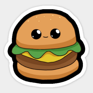 Cute Cheese Burger Kawaii Style Magnet