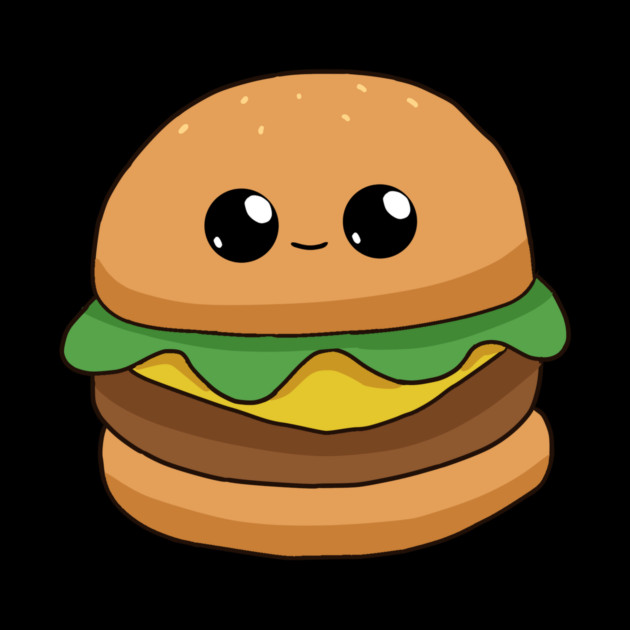 Cute Cheese Burger Kawaii Style by logiamerch