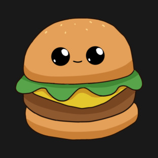 Cute Cheese Burger Kawaii Style T-Shirt