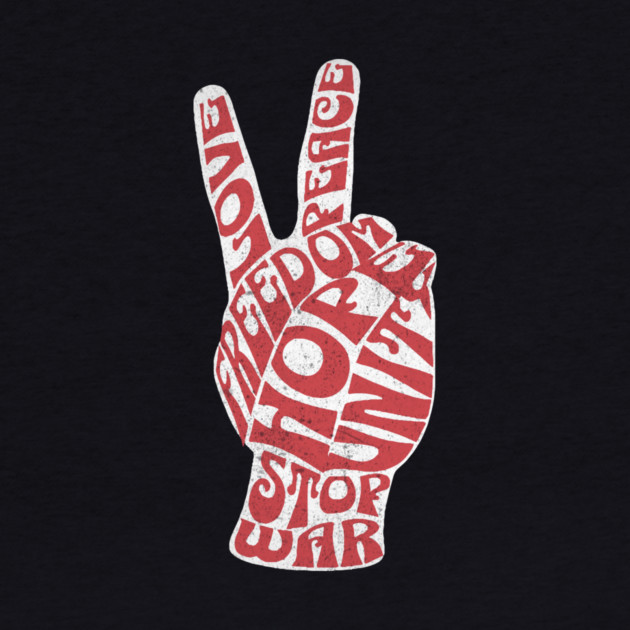 Peace Hand Sign Stop War by The WYLD Tribe