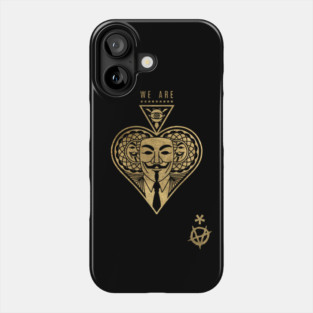 We are anonymous gold edition Phone Case