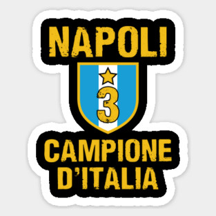 Napoli Campione D'Italia 2023 Celebrativa Terzo Campioni 3 Celebration Sticker