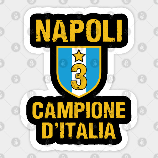 Napoli Campione D'Italia 2023 Celebrativa Terzo Campioni 3 Celebration Sticker by Tshirtiz