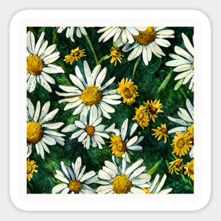 Cheerful Watercolor Sunflowers Magnet
