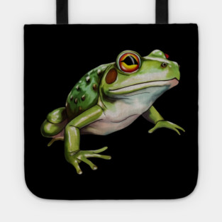 Green Frog, Tropical Animal, Love Frogs Tote