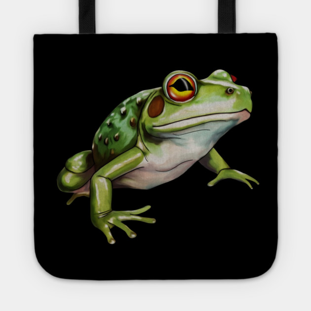 Green Frog, Tropical Animal, Love Frogs Tote by logiamerch
