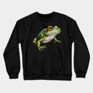 Green Frog, Tropical Animal, Love Frogs Crewneck Sweatshirt