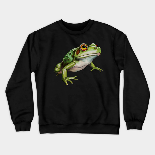 Green Frog, Tropical Animal, Love Frogs Crewneck Sweatshirt by logiamerch