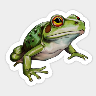 Green Frog, Tropical Animal, Love Frogs Sticker