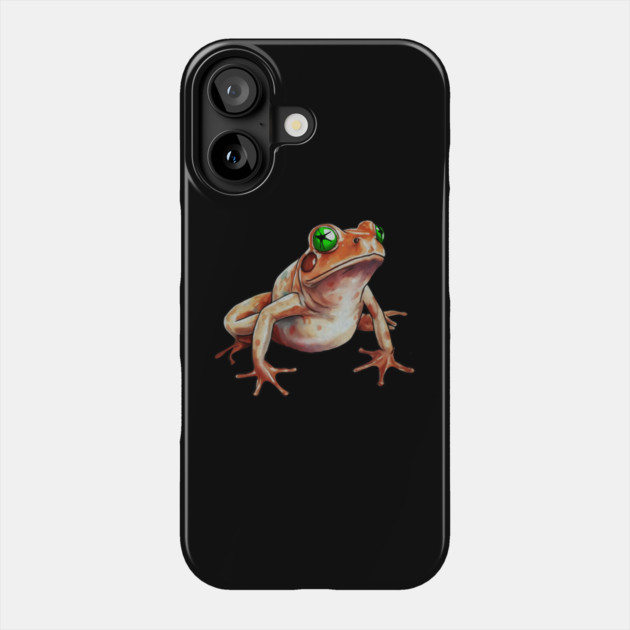 Orange Frog, Tropical Animal, Love Frogs Phone Case by logiamerch
