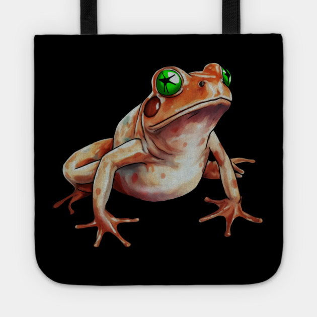 Orange Frog, Tropical Animal, Love Frogs Tote by logiamerch