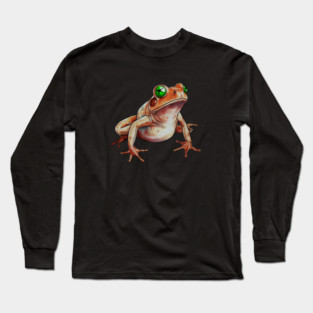 Orange Frog, Tropical Animal, Love Frogs Long Sleeve T-Shirt