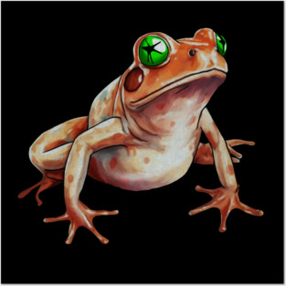 Orange Frog, Tropical Animal, Love Frogs Posters and Art