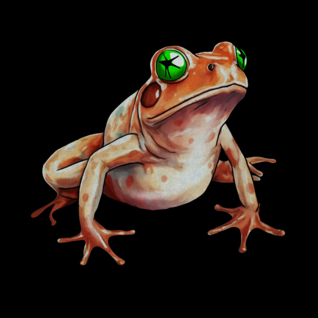 Orange Frog, Tropical Animal, Love Frogs by logiamerch