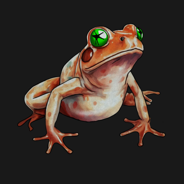 Orange Frog, Tropical Animal, Love Frogs by logiamerch