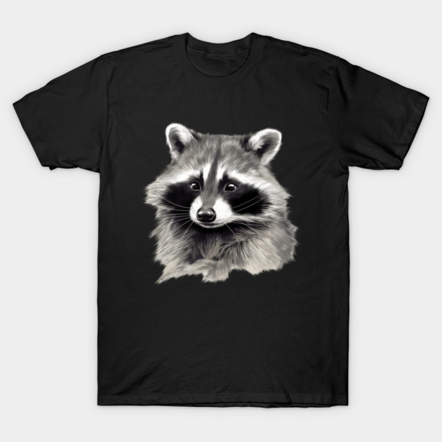 Cute Raccoon, Love Raccoons T-Shirt by logiamerch