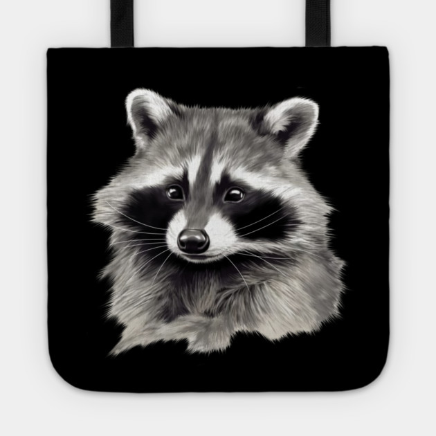 Cute Raccoon, Love Raccoons Tote by logiamerch