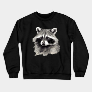 Cute Raccoon, Love Raccoons Crewneck Sweatshirt