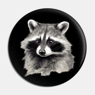 Cute Raccoon, Love Raccoons Pin