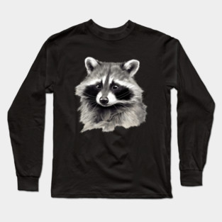 Cute Raccoon, Love Raccoons Long Sleeve T-Shirt