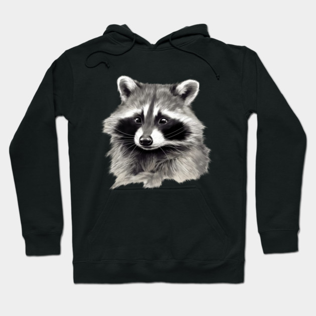 Cute Raccoon, Love Raccoons Hoodie by logiamerch
