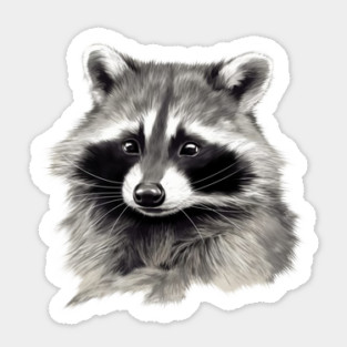 Cute Raccoon, Love Raccoons Sticker