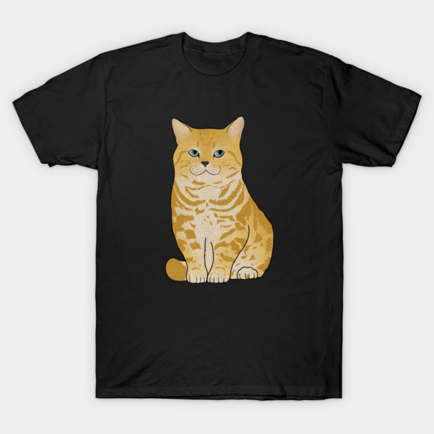 Cute Ginger Tiger Cat, Love Cats T-Shirt by logiamerch