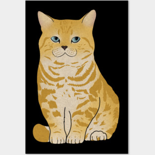 Cute Ginger Tiger Cat, Love Cats Posters and Art