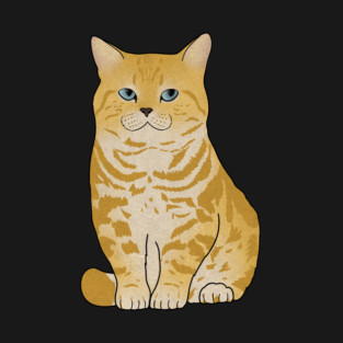 Cute Ginger Tiger Cat, Love Cats T-Shirt