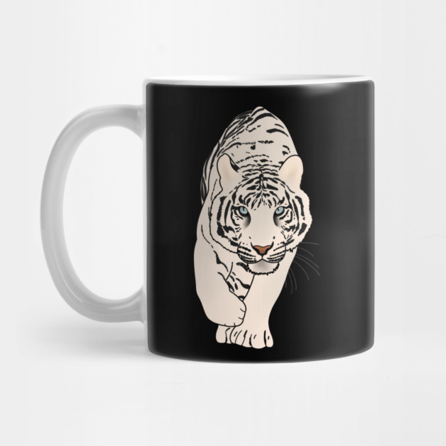 White Tiger Stalking, Love Tigers by logiamerch