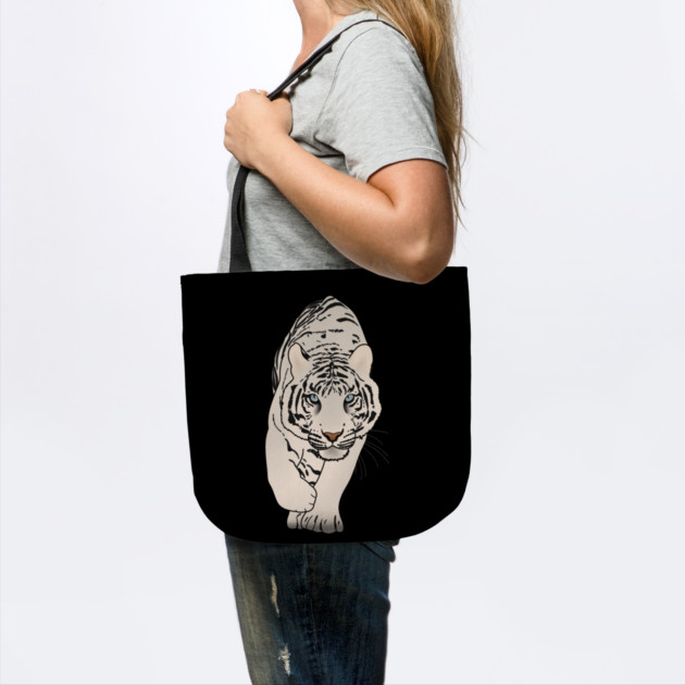 White Tiger Stalking, Love Tigers by logiamerch