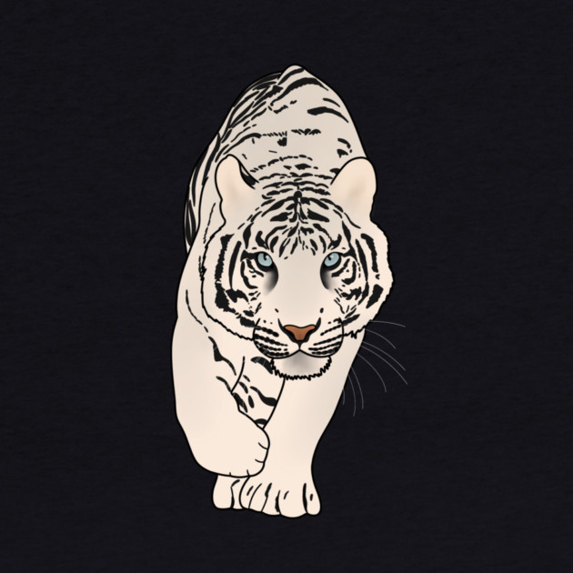 White Tiger Stalking, Love Tigers by logiamerch