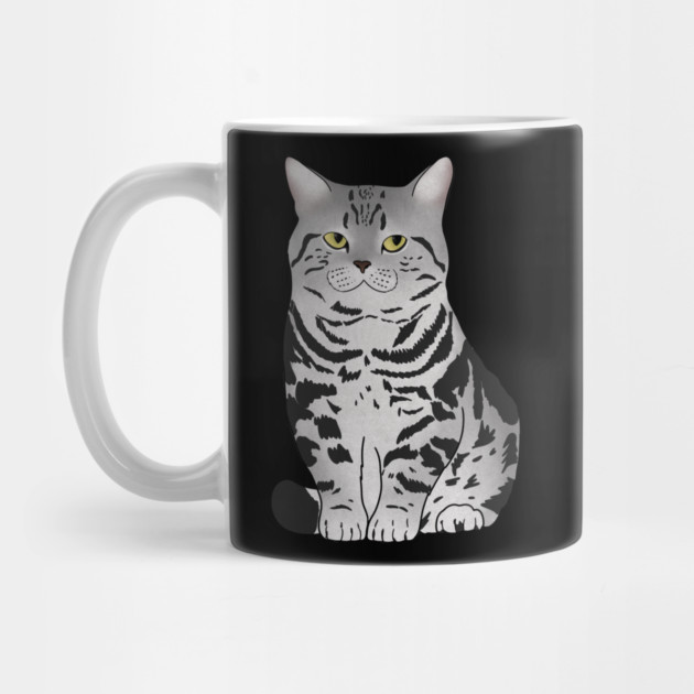 Cute Grey Tiger Cat, Love Cats by logiamerch