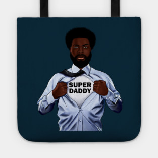 Afro Super Daddy, African Dad Tote