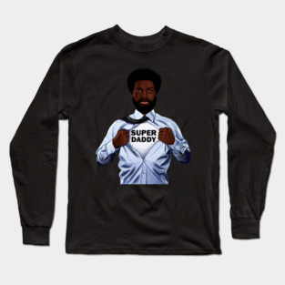 Afro Super Daddy, African Dad Long Sleeve T-Shirt