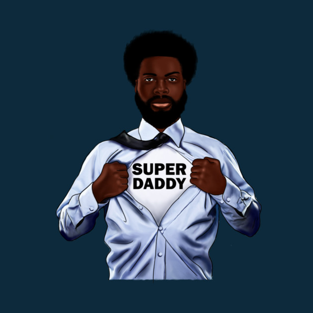 Afro Super Daddy, African Dad by logiamerch