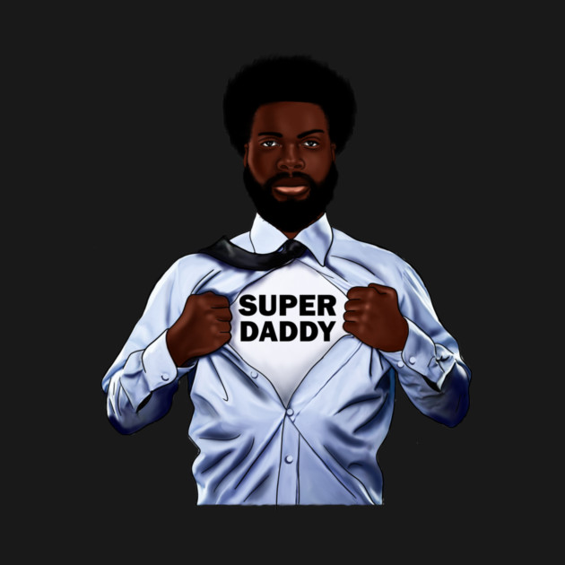 Afro Super Daddy, African Dad by logiamerch