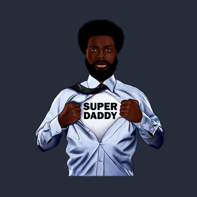 Afro Super Daddy, African Dad by logiamerch