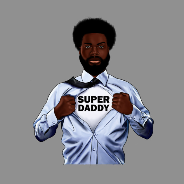 Afro Super Daddy, African Dad by logiamerch
