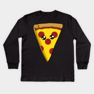 Kawaii Pizza, Pizza Lover Kids Long Sleeve T-Shirt