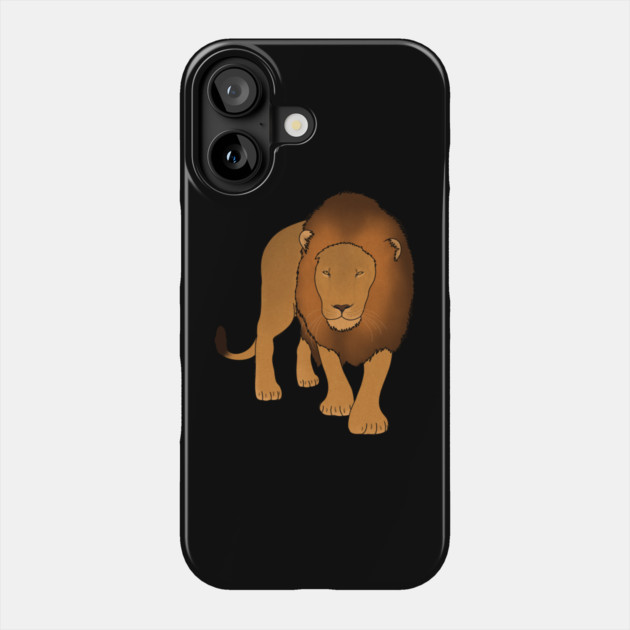 Lion Stalking, Big Cat, Love Lions Phone Case by logiamerch