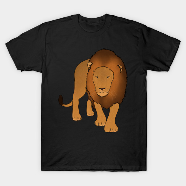 Lion Stalking, Big Cat, Love Lions T-Shirt by logiamerch