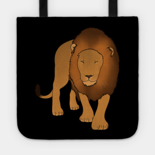 Lion Stalking, Big Cat, Love Lions Tote