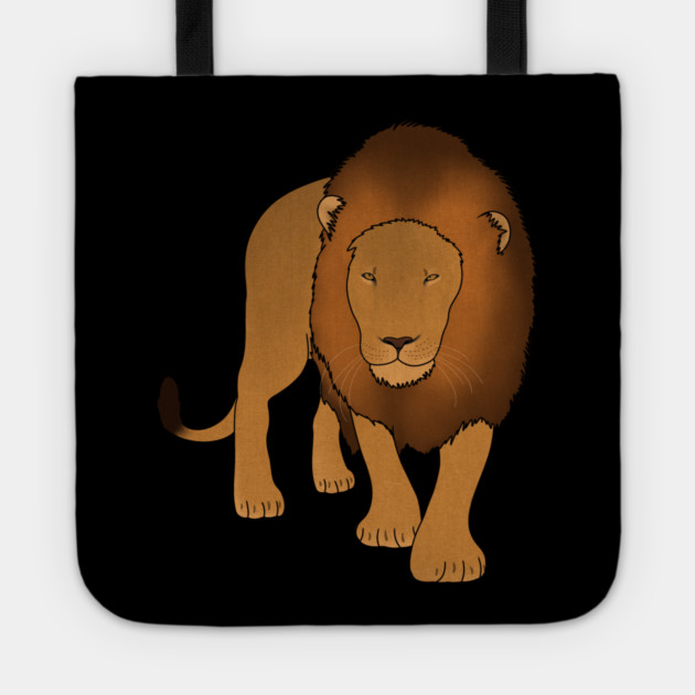 Lion Stalking, Big Cat, Love Lions Tote by logiamerch