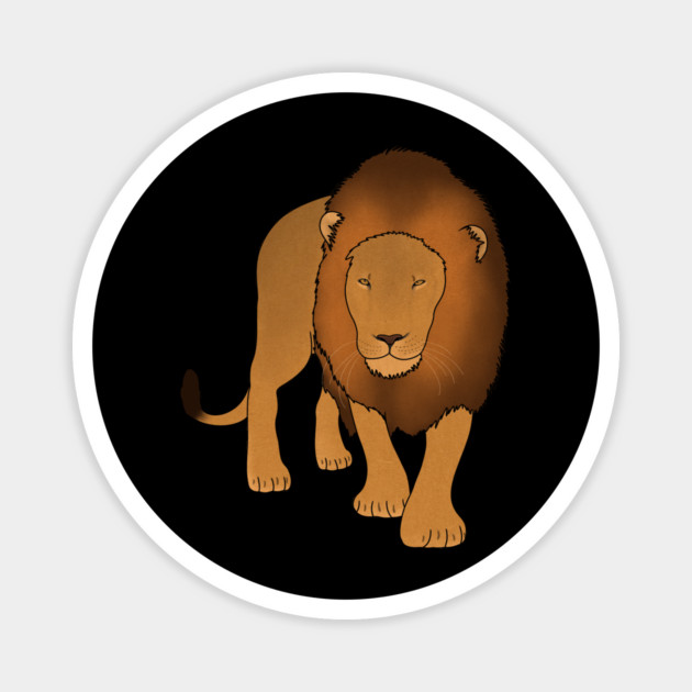 Lion Stalking, Big Cat, Love Lions Magnet by logiamerch