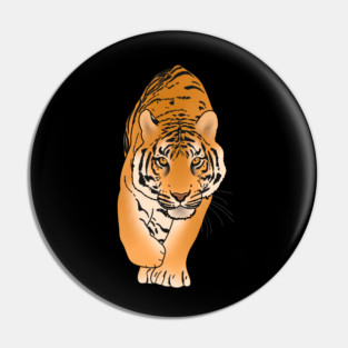 Tiger Stalking, Big Cat, Love Tigers Pin